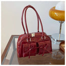 Bolsa Feminina de Ombro em Couro Fashion com Laço