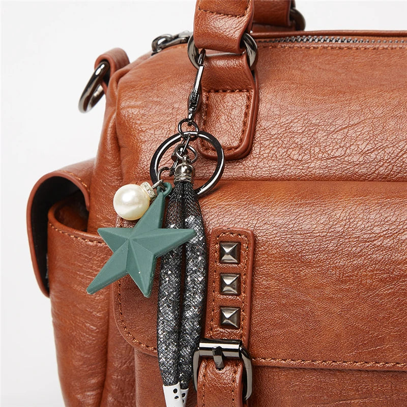 Bolsa Feminina de Ombro em Couro Casual