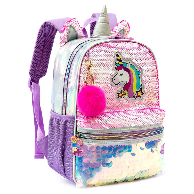 Mochila Infantil Escolar Unicórnio