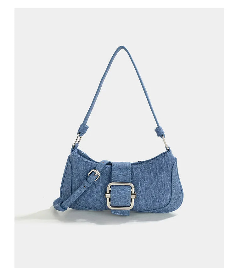 Bolsa Tiracolo Feminina Glamurosa Jeans