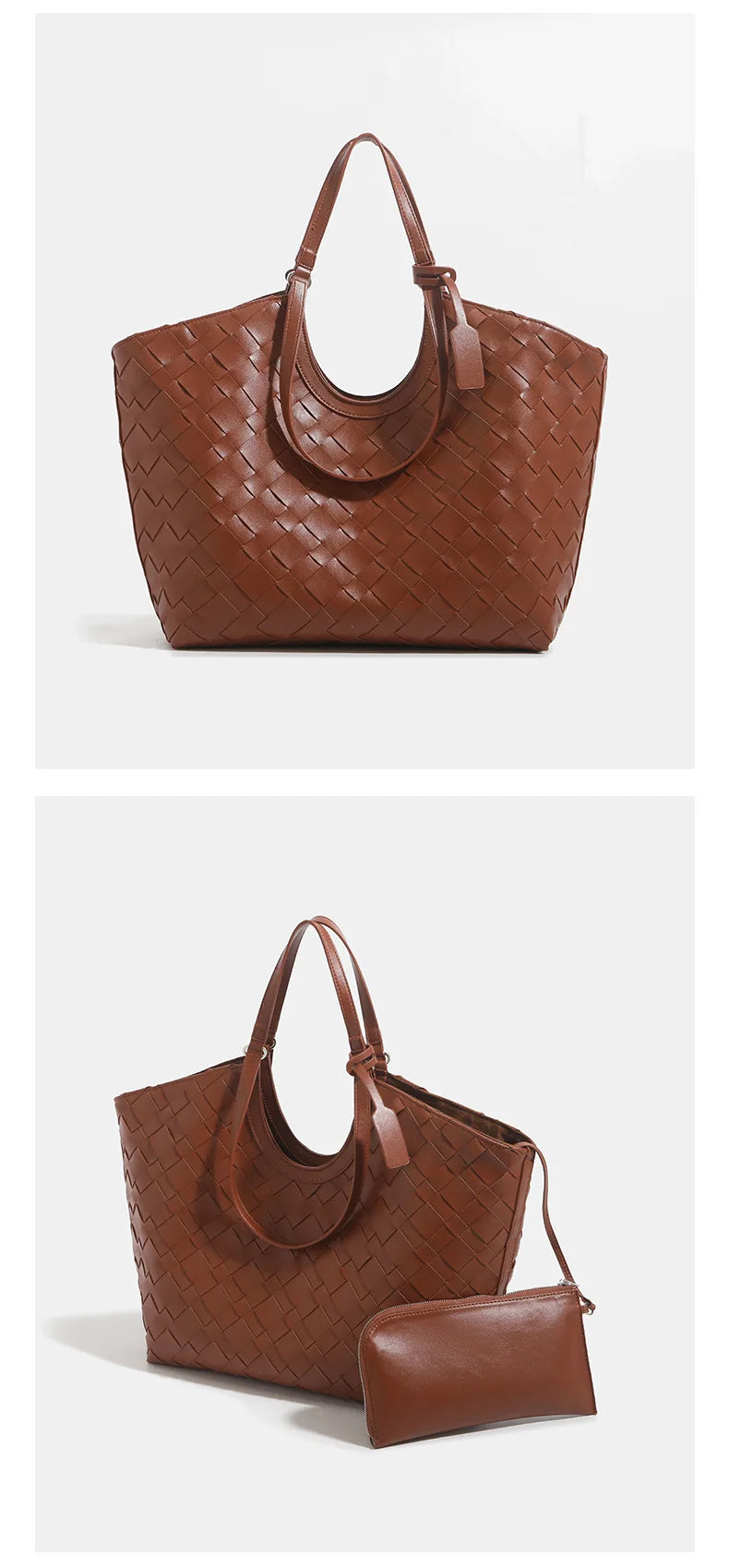 Bolsa de Ombro Feminina de Couro Elegance