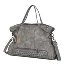 Bolsa Feminina Tote em Couro com Spikes