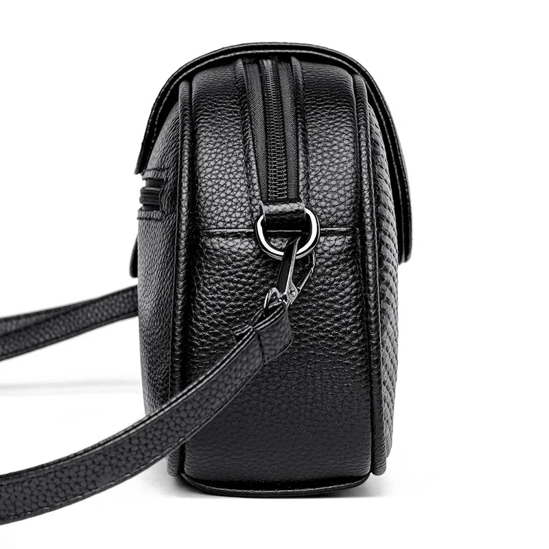 Bolsa Luxury  Tiracolo Feminina  em Couro