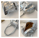 Bolsa Feminina de Ombro em Couro Fashion com Laço